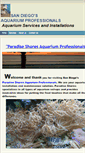 Mobile Screenshot of paradiseshoresaquariumprofessionals.com